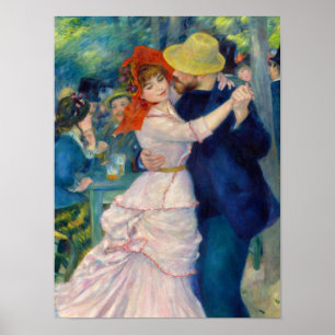 Tanz in Bougival, 1883 von Pierre-Auguste Renoir Poster