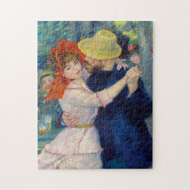 Tanz in Bougival, Paar von Pierre-Auguste Renoir Puzzle (Vertikal)