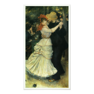 Tanz in Bougival von Pierre Renoir, Vintage Art Fotodruck