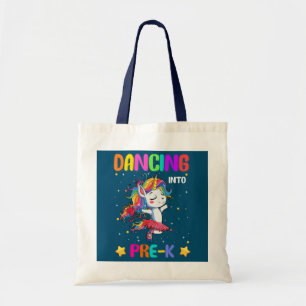 Tanz in den Pre-K-Ballett-Einhorn-Back-to-School Tragetasche