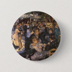 Tanz in der Mühle von Le Galette von Pierre Renoir Button