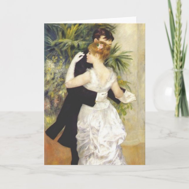 Tanz in der Stadt durch Renoir Karte (Vorderseite)