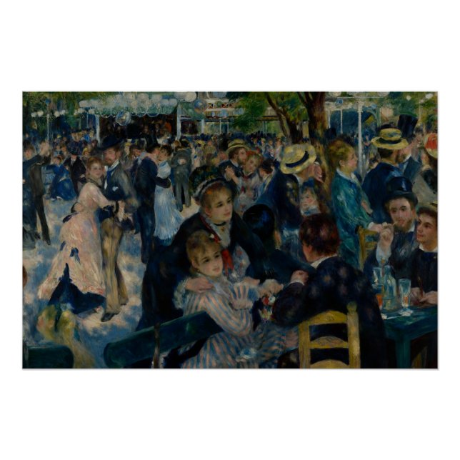 Tanz in Le Moulin de la Galette - Auguste Renoir Poster (Vorderseite)