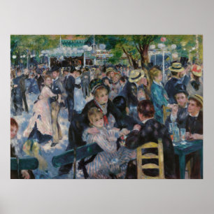 Tanz in Le Moulin de la Galette von Auguste Renoir Poster