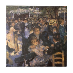 Tanz in Le Moulin de la Galette von Pierre Renoir Fliese