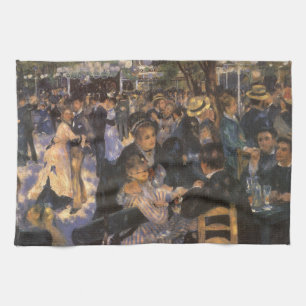 Tanz in Le Moulin de la Galette von Pierre Renoir Handtuch