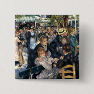 Tanz in Le Moulin de la Galette von Renoir Button