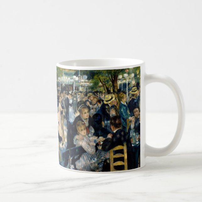 Tanz in Le Moulin de la Galette von Renoir Kaffeetasse (Rechts)