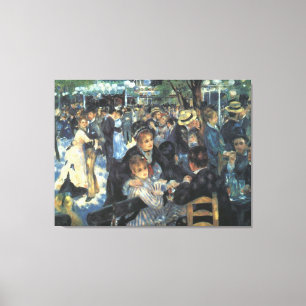 Tanz in Le Moulin de la Galette von Renoir Leinwanddruck