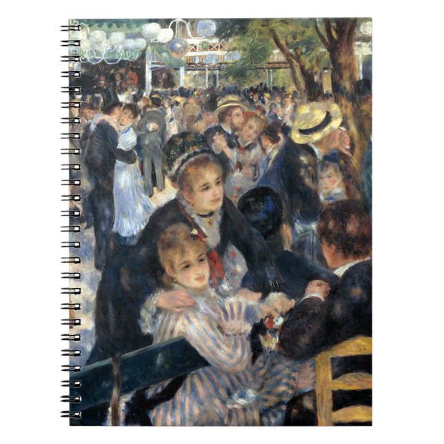 Tanz in Le Moulin de la Galette von Renoir Notizblock (Vorderseite)