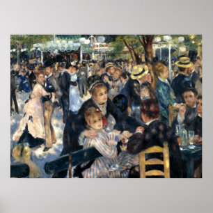 Tanz in Le Moulin de la Galette von Renoir Poster