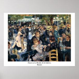 Tanz in Le Moulin de la Galette von Renoir Poster