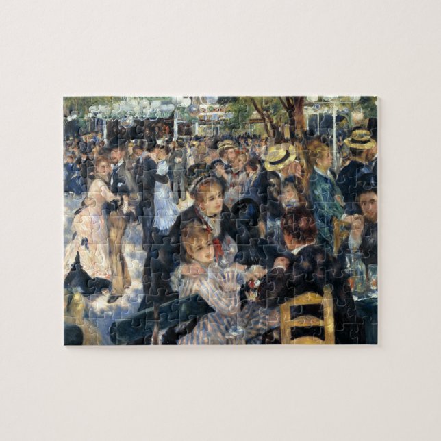 Tanz in Le Moulin de la Galette von Renoir Puzzle (Horizontal)