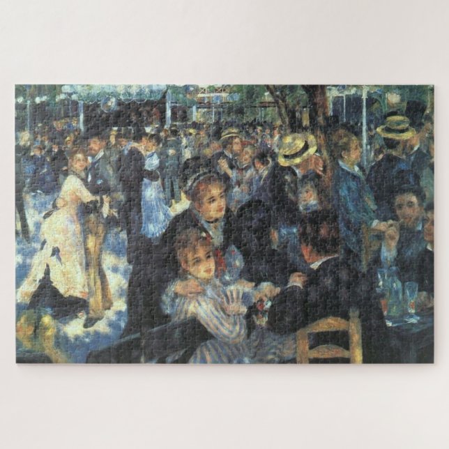 Tanz in Le Moulin de la Galette von Renoir Puzzle (Horizontal)