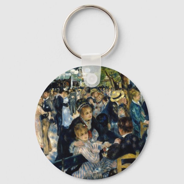 Tanz in Le Moulin de la Galette von Renoir Schlüsselanhänger (Vorderseite)