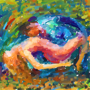 Tanz in leidenschaftlicher abstrakter Malerei T-Shirt