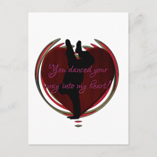 Tanz in mein Herz Postkarte (Vorderseite)