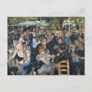 Tanz in Moulin de la Galette von Renoir Postkarte