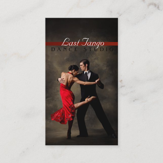 Tanz, Instruktor, Studio-Lektionen Visitenkarte (Vorderseite)