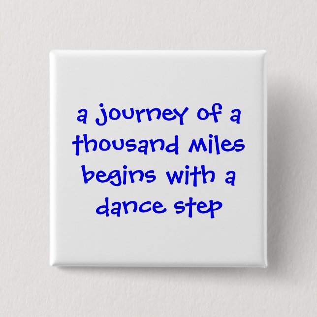 Tanz-Knopf Button (Vorderseite)