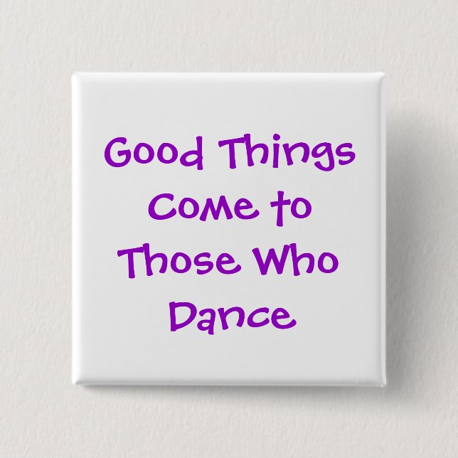 Tanz-Knopf Button (Vorderseite)