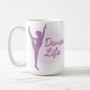 Tanz-Leben-Ballerina - lila - Kaffeetasse