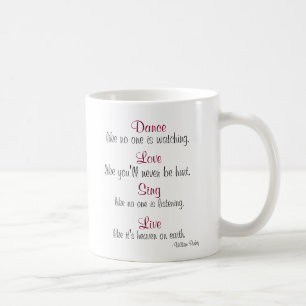 Tanz, Liebe, singen, Live… Tasse