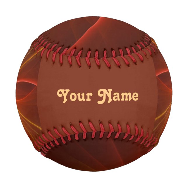 Tanz Light Modern Abstraktes Fraktal Art Name Baseball (Vorderseite)