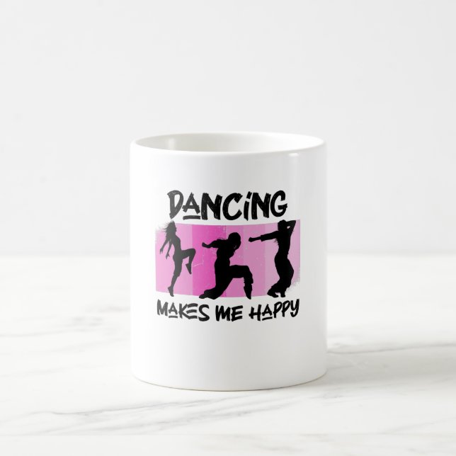 Tanz macht mich glücklich kaffeetasse (Mittel)