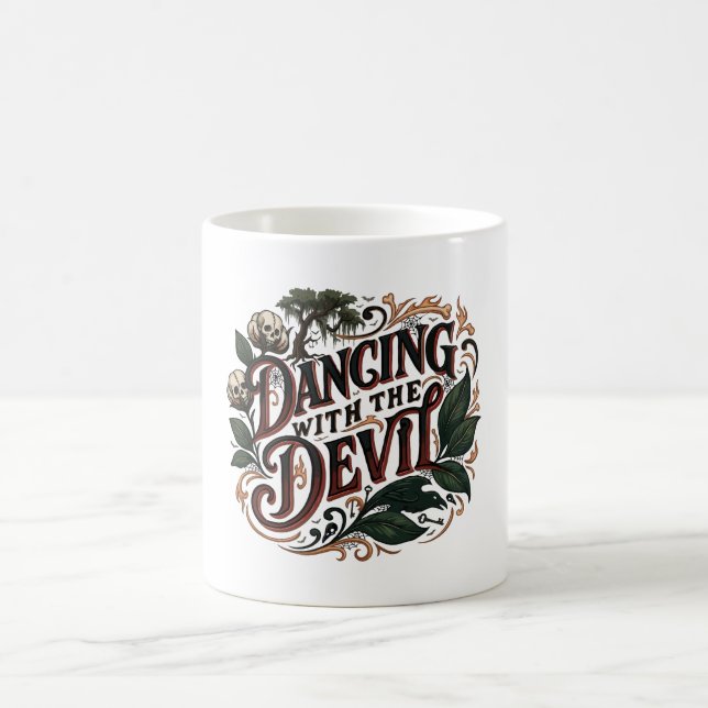 Tanz mit dem Teufel Gothic Art Kaffeetasse (Mittel)