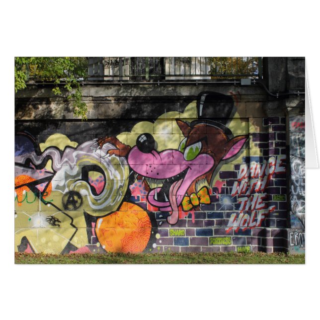 Tanz mit dem Wolf Graffiti (Vorderseite (Horizontal))