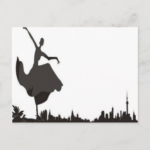 Tanz mit der Skyline Postkarte