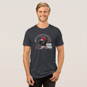 Tanz mit Pferd (Dunkler Modus) Herren Tri-Blend Shirt