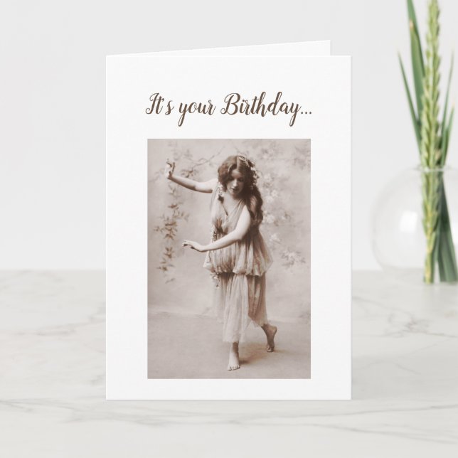 Tanz mögen niemanden aufpassender Geburtstag Karte (Vorderseite)