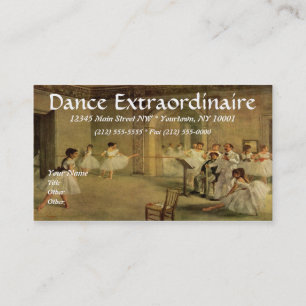 TANZ oder BALLETT Visitenkarten Visitenkarte