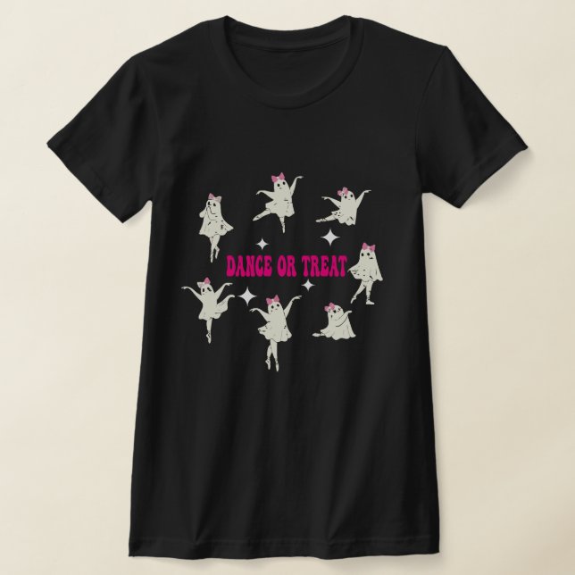 Tanz oder Leckerei Halloween Funny Ghost Ballett T T-Shirt (Ablage )