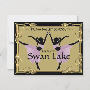 TANZ- ODER THEATER-PRODUKTIONSTICKETINVITATION EINLADUNG