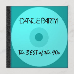 Tanz-Party CD laden ein Einladung