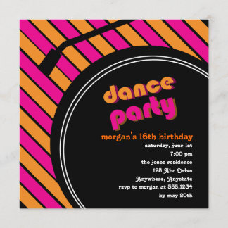 Tanz-Party Einladung