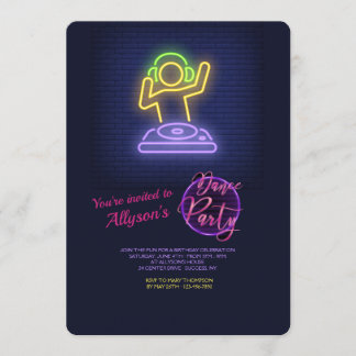 Tanz-Party Einladung