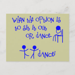 Tanz Postkarte