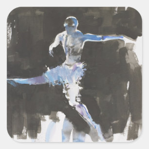 Tanz Quadratischer Aufkleber