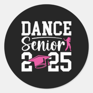 Tanz Senior 2025 Cl of 2025 Senior Dancer Runder Aufkleber