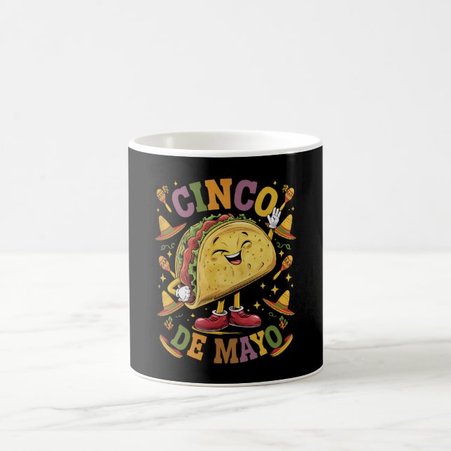 Tanz Taco Funny Cinco De Mayo Fiesta Party Kaffeetasse (Mittel)