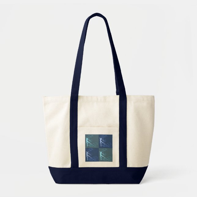 Tanz-Tasche (blau) Tragetasche (Vorne)