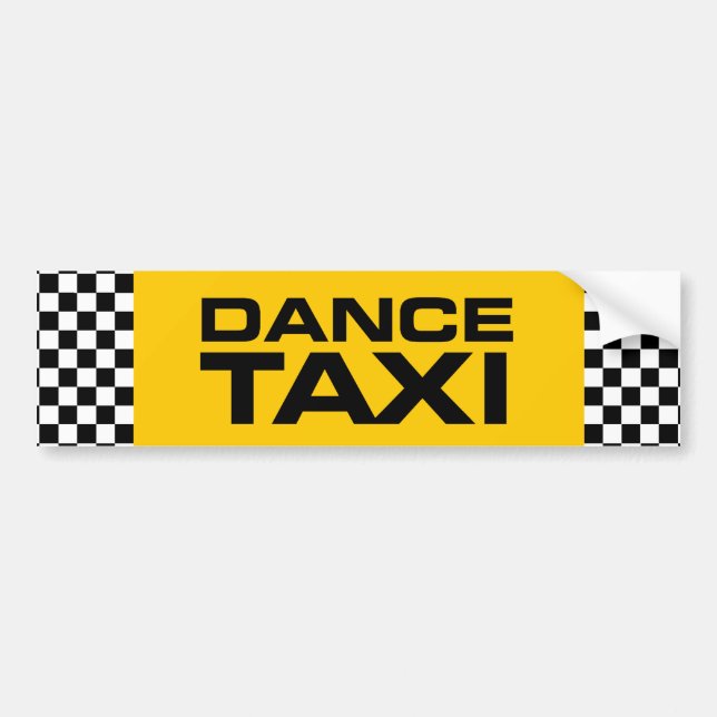 Tanz-Taxi Autoaufkleber (Vorne)