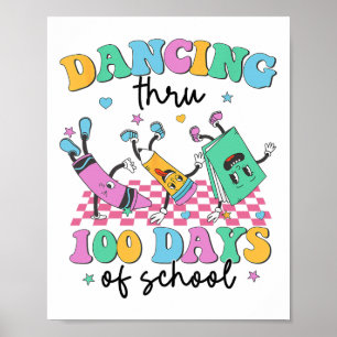 Tanz Thru 100 Tage der Schule Kinder 100 Tage Brig Poster