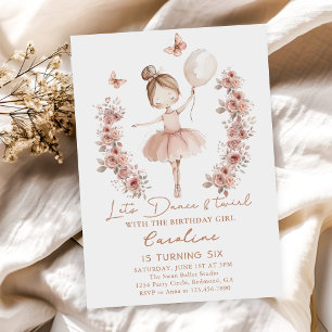 Tanz & Twirl Ballerina Ballerina Ballet Geburtstag Einladung