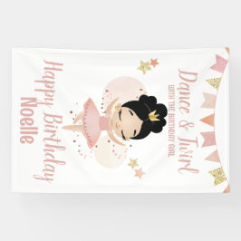 Tanz & Twirl, Prinzessin Ballerina w/Tiara Geburts Banner