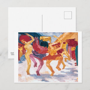 Tanz um das goldene Kalb Emil Nolde Postkarte